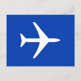 Funky Vit Flygplanspilot Aviation Flygande Postkor Meddelande Vykort