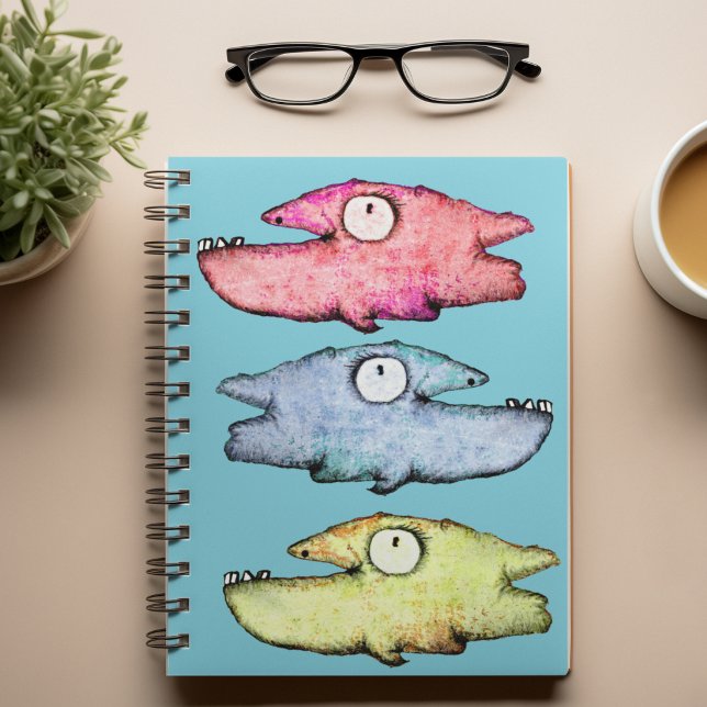 Funky Whimsical fisk Anteckningsbok (Skapare uppladdad)
