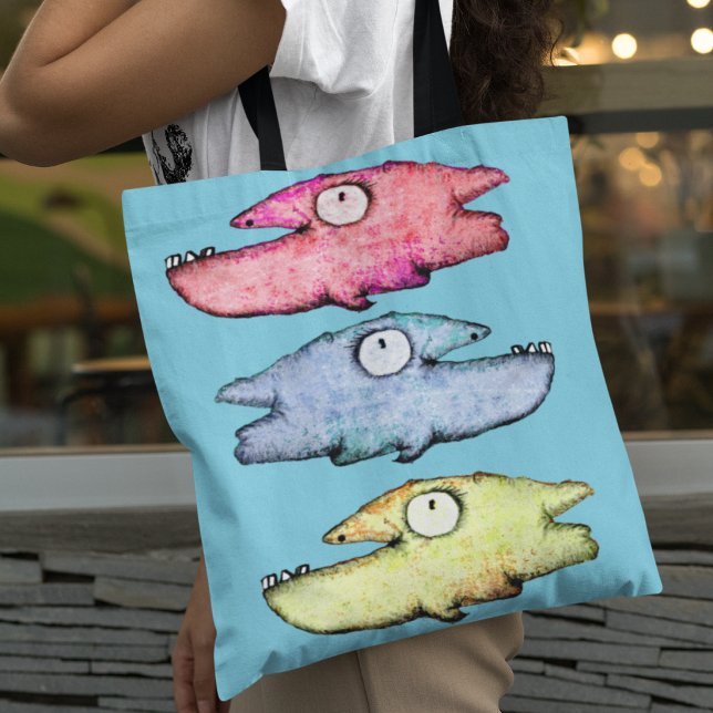 Funky Whimsical fisk  Tygkasse (Skapare uppladdad)