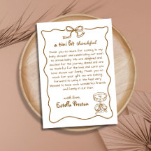 Funky Whimsical Hand plockade Martini Baby Shower