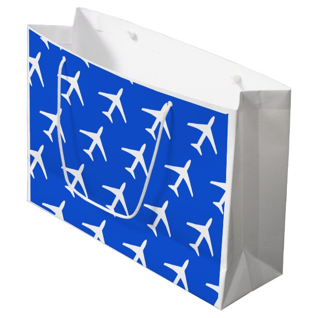 Funky White Flygplan-flygplan Pilot Flies Airways (Framsidan Vinklad)