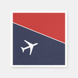 Funky White Flygplan-flygplanet Pilot Aviation Pappersservett