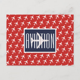 Funky White Flygplan Pilot Aviation Postcard Meddelande Vykort