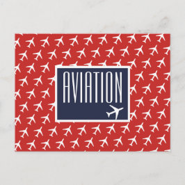 Funky White Flygplan Pilot Aviation Postcard Meddelande Vykort