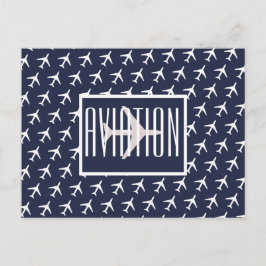 Funky White Flygplan Pilot Aviation Postcard Meddelande Vykort