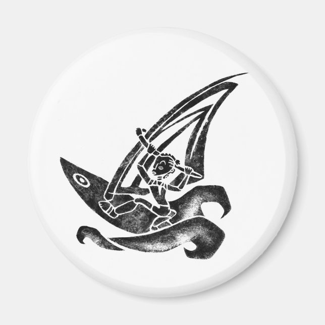 Funky Windsurfer Magnet (Framsidan)