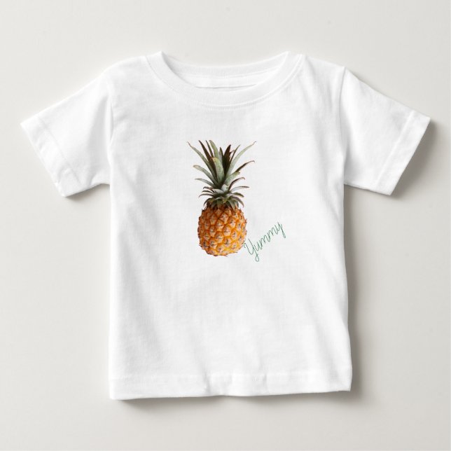 Funky Yummy Pineapple Bodysuit T Shirt (Framsida)