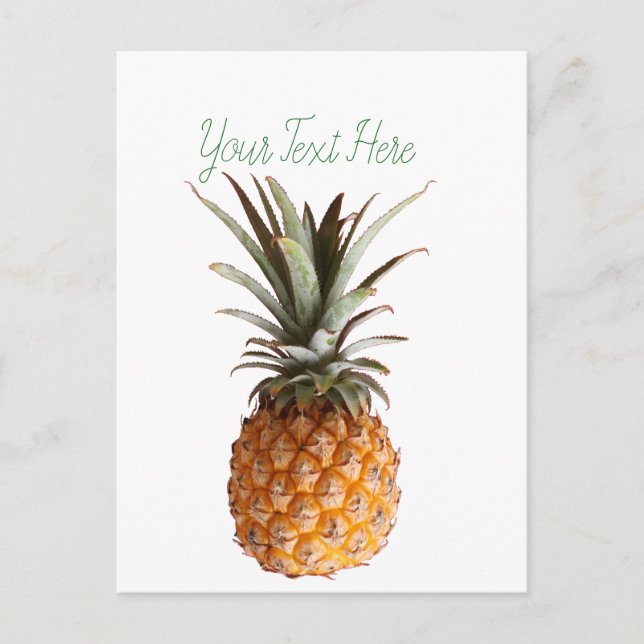 Funky Yummy Pineapple-vykort Vykort (Framsida)