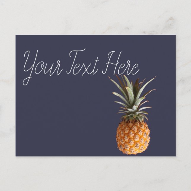 Funky Yummy Pineapple-vykort Vykort (Framsida)