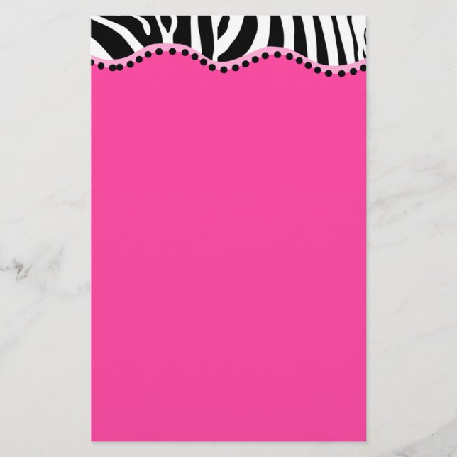 Funky Zebra Stationery Brevpapper (Framsida)