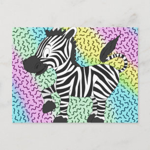 Funky Zebra Vykort