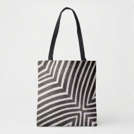 Funky Zebrastrepad Tote Tygkasse