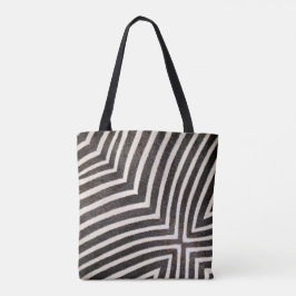 Funky Zebrastrepad Tote Tygkasse