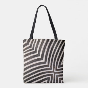 Funky Zebrastrepad Tote Tygkasse