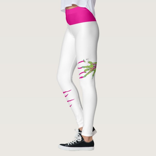 Funky Zombie Attack! Zombie Ripping Leggings (Vänster)