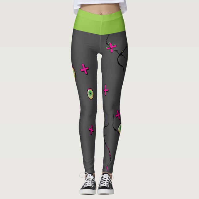 Funky Zombie! Zombie XOXO Leggings (Framsida)