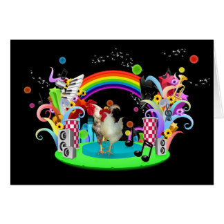 Funkyhönaparty Hälsningskort