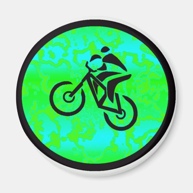 Funkyn Bike Lime Magnet (Framsidan)