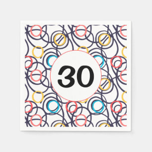 Funkyn Doodles vid 30års födelsedag Party Pappersservett