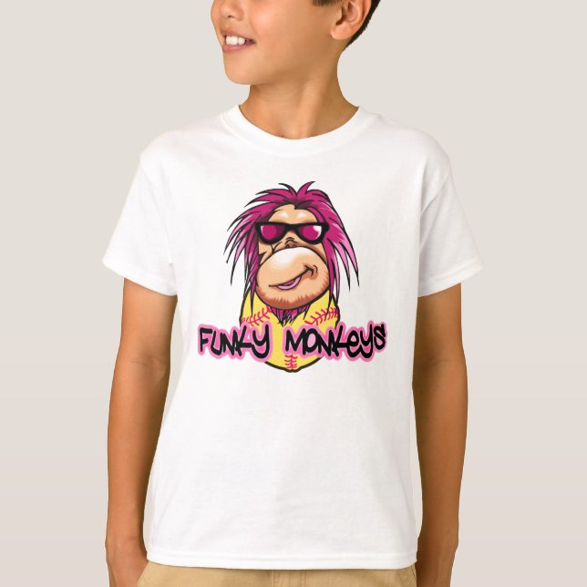 Funkyn härmar unget-skjortan t-shirt (Framsida)