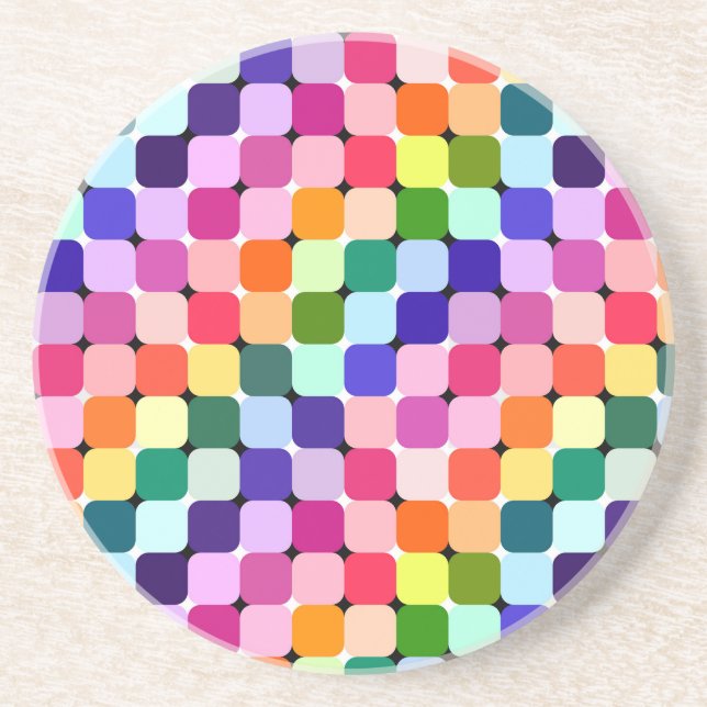 Funkyn Ljusskugga för regnbåge optisk Illusion Underlägg (Framsidan)
