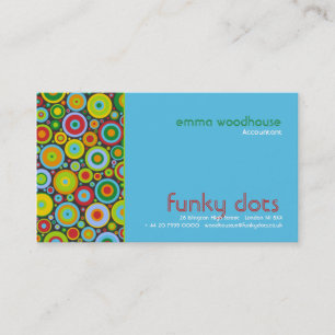 Funkyn pricker:: Turkos Visitkort