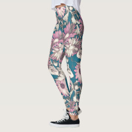 Funkyn sätta en klocka på blommigt i rosor och leggings