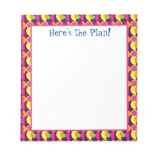 Funkyns Abstrakt - färgstark Boho Art-planerare Anteckningsblock