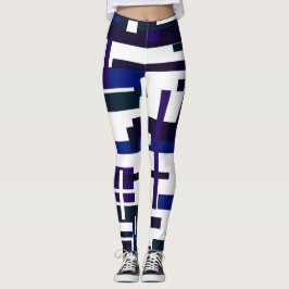 Funkyns geometriska Abstrakt Art Fearless Leggings