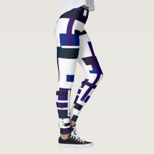 Funkyns geometriska Abstrakt Art Fearless Leggings