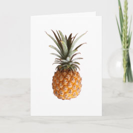 Funkyns Gult Ananas Ditt textteckenhälsningskort Kort