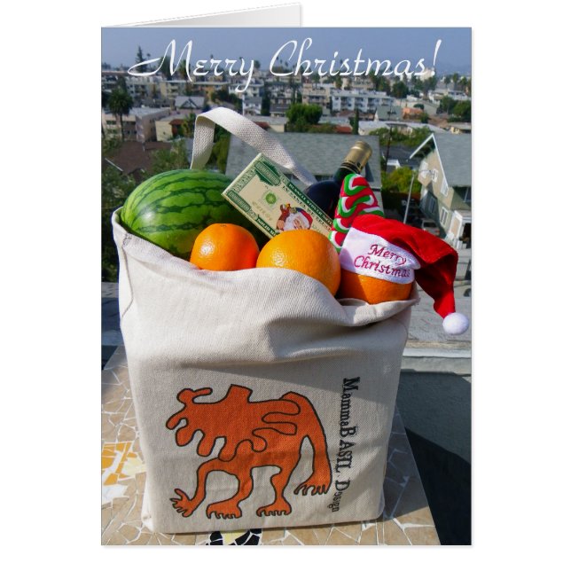 Funkyns julhälsningskort! hälsningskort (Framsidan)