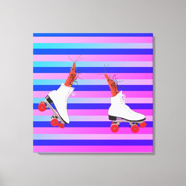 Funkyns räkor, väggkonst canvastryck (Framsida)