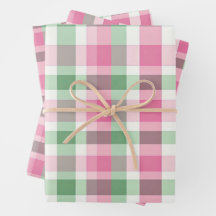 Funkyns Rosa och Grönt Play Tartan Mönster