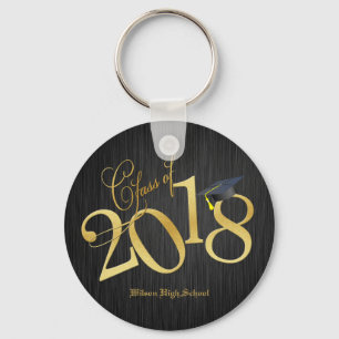 Funkysvarten och guld klassificerar av 2018 nyckelring