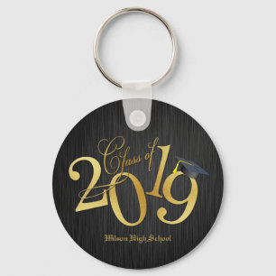 Funkysvarten och guld klassificerar av 2019 nyckelring