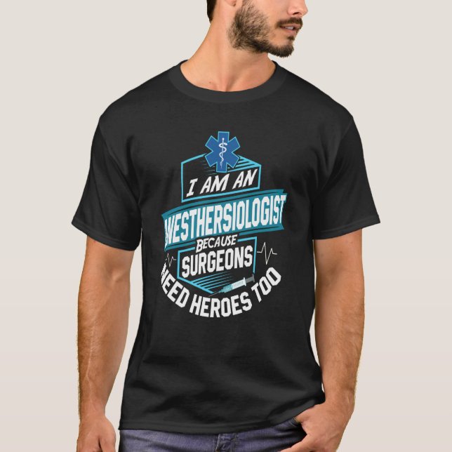 Funn Anesthesiologist Anesthesia Nurse Anesthesia T Shirt (Framsida)