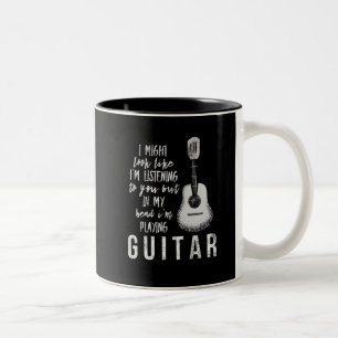 Funn gitarr Två-Tonad mugg