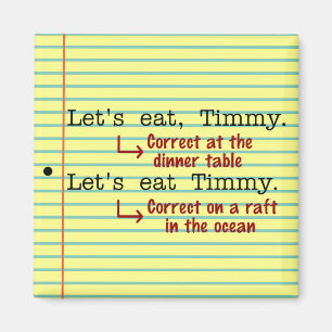 Funn interpunktion Grammar Magnet