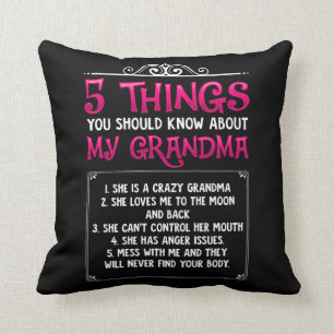 Funna Barnbarn Grandchildren Best Grandma Kudde