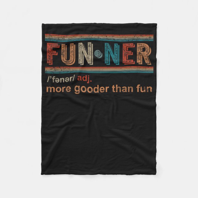 Funner Definition more Gooder than Roligt Supersko Fleecefilt (Framsidan)