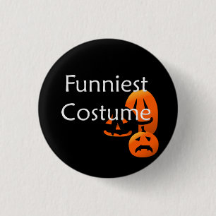 Funniest Costume Tävling Halloween Jack-o-Lantern Knapp