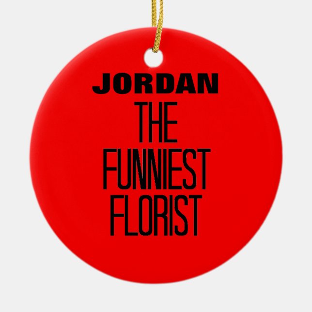 Funniest Florist Julgransprydnad Keramik (Framsidan)