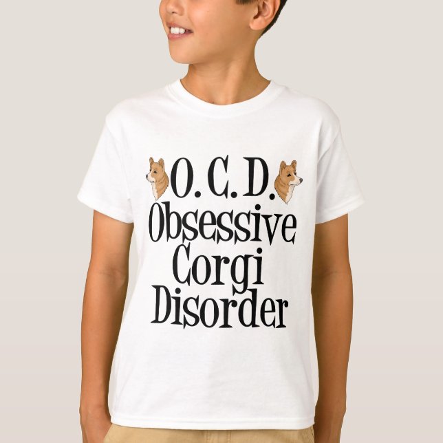 Funniga barn i Corgi T Shirt (Framsida)