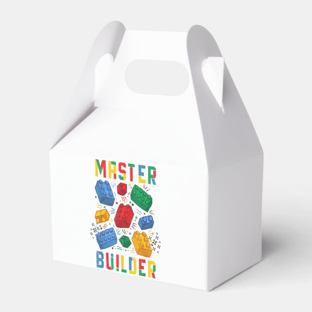 Funniga block Bygger Master Builder Presentaskar (Framsidan Sidan)