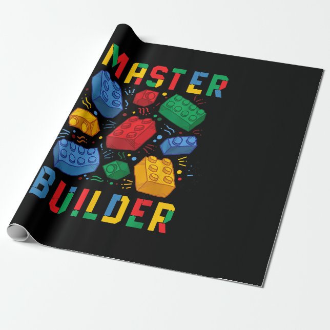 Funniga block Bygger Master Builder Presentpapper (Utrullad)