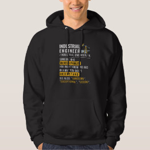 Funnigt jobb för definition av industriellt Ingenj Hoodie
