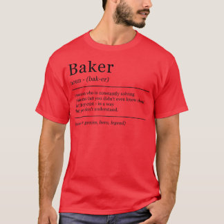 Funnigt jobb för definitionsbakare t shirt