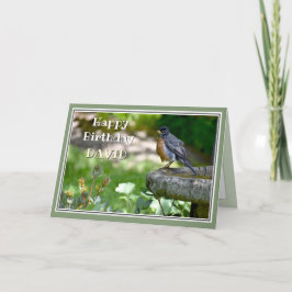Funnigt Robin-födelsedagskort Helgkort