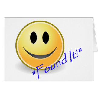 Funnit det! Geocaching Hälsningskort